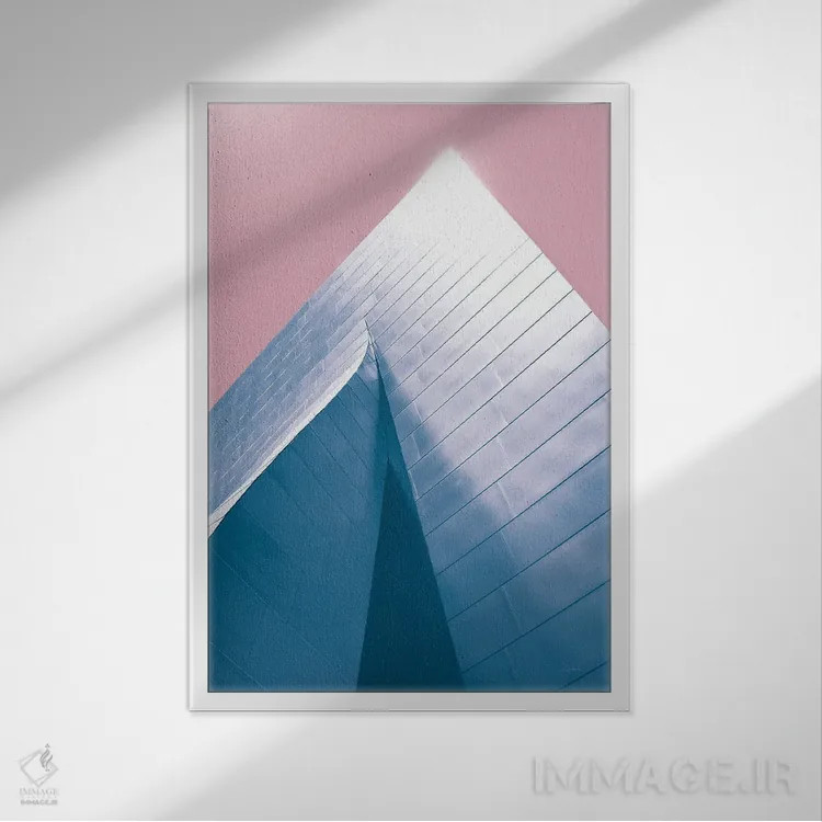 تابلو آسمانخراش ۳ روشن اثر الدندا - نمای قابدار سفید