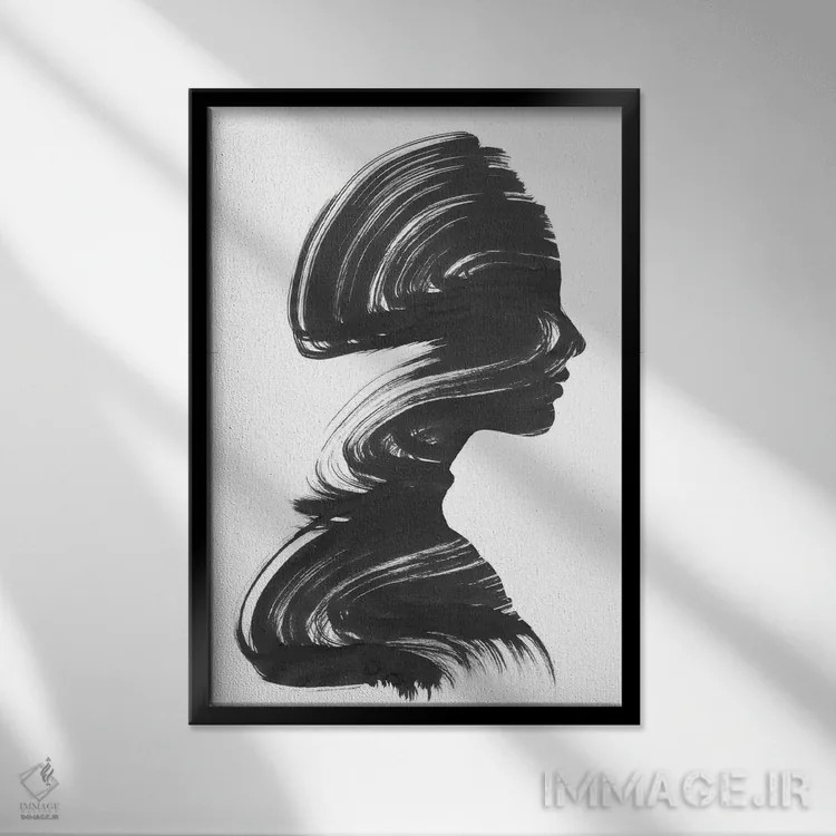 تابلو ببین اثر آندریاس لیه - نمای قابدار مشکی