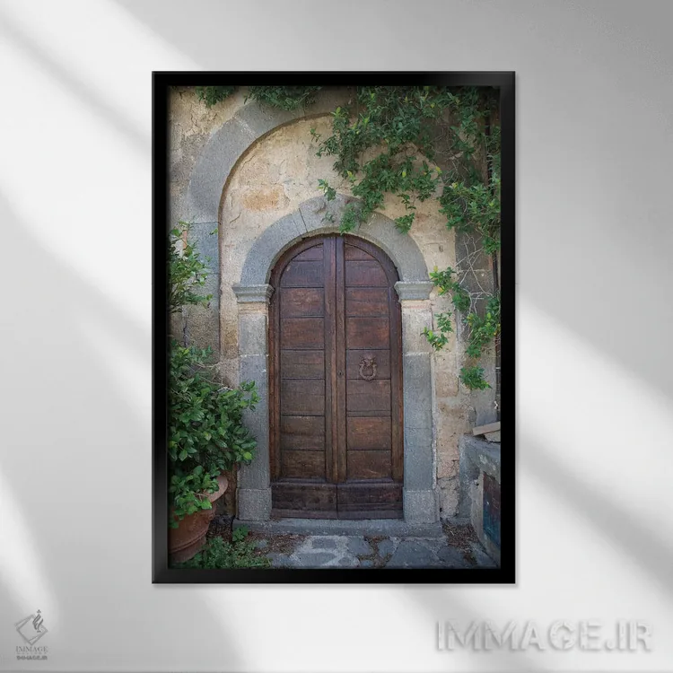 تابلو درب ونیز اثر الدندا - نمای قابدار مشکی