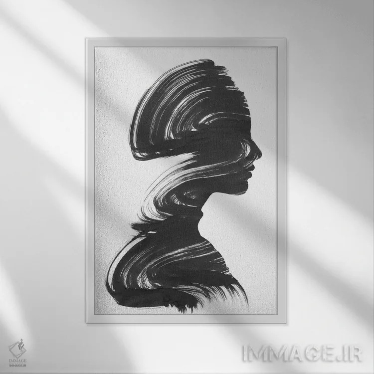 تابلو ببین اثر آندریاس لیه - نمای قابدار سفید