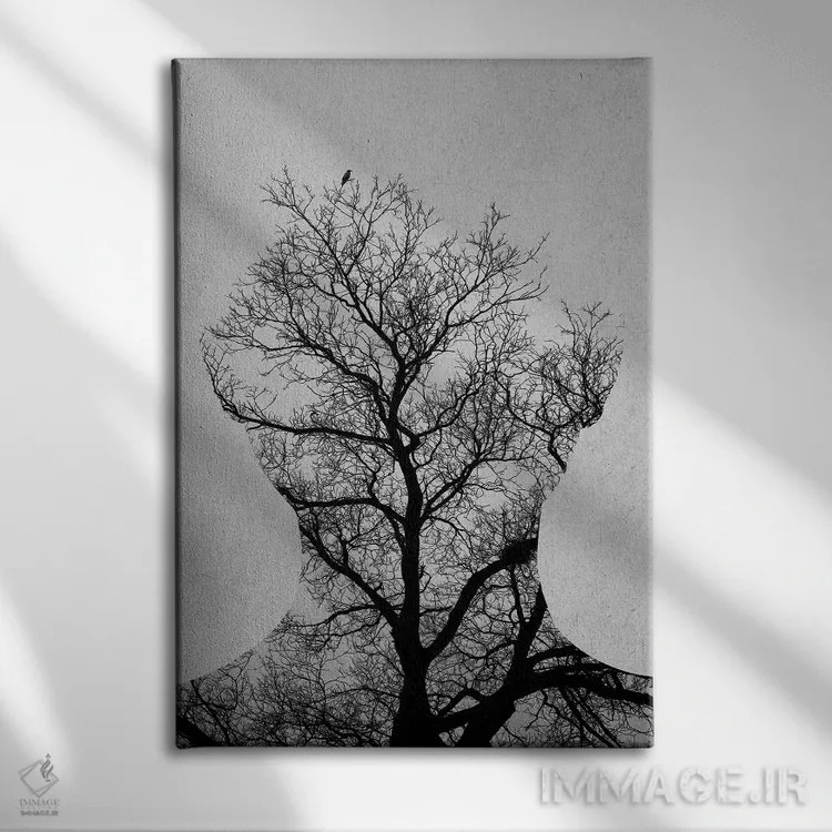 تابلو درخت زندگی اثر آندریاس لیه - نمای روبهرو روی دیوار
