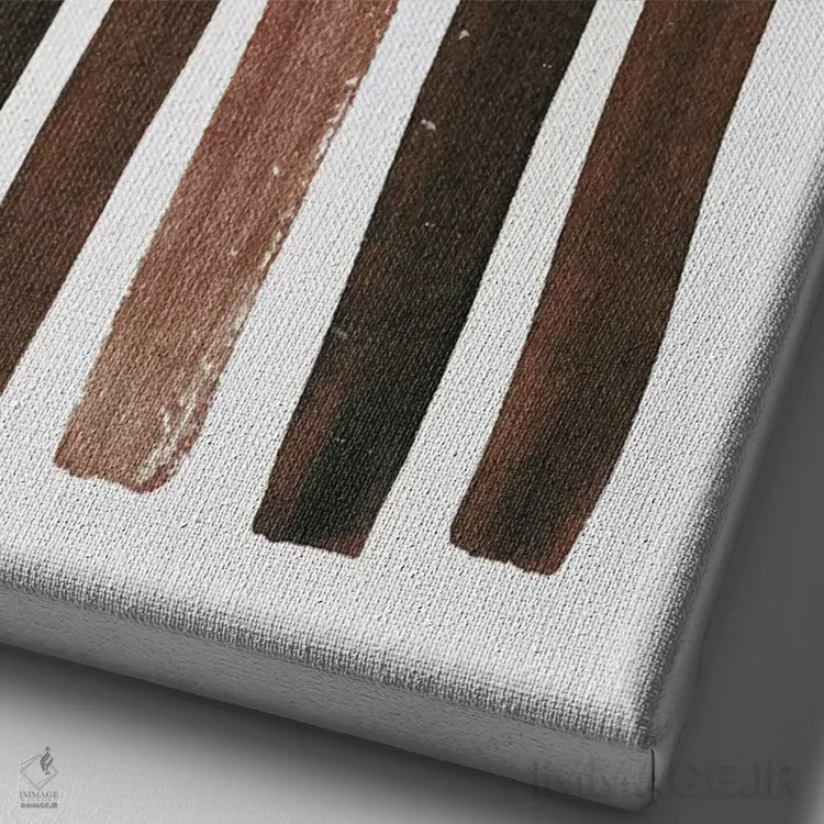 تابلو در دل طبیعت اثر آندریاس لیه - نمای نزدیک بافت بوم