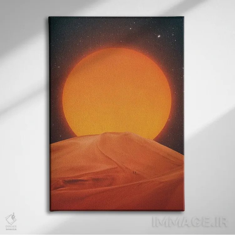 تابلو تلماسه اثر آندریاس لیه - نمای روبهرو روی دیوار