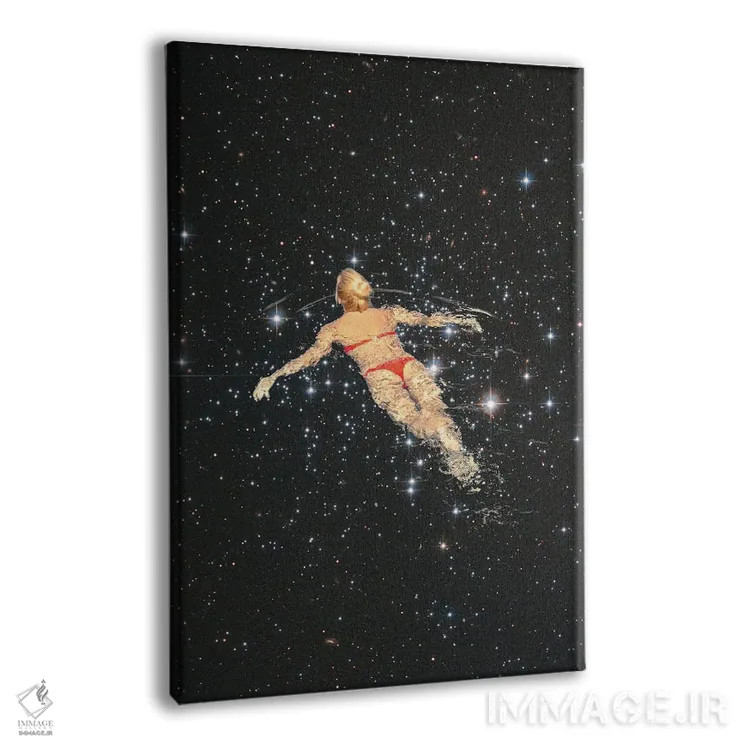 تابلو شنا در کهکشان اثر آندریاس لیه - نمای پرسپکتیو محصول