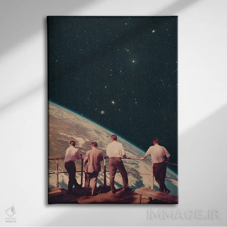 تابلو چشمانداز پادشاه اثر آندریاس لیه - نمای روبهرو روی دیوار