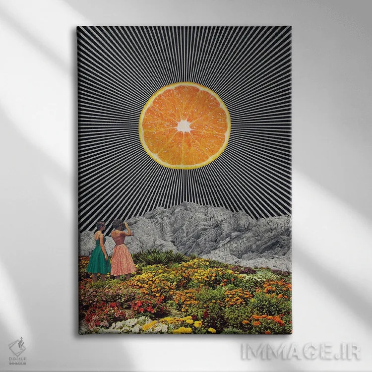 تابلو پرتقال اثر آندریاس لیه - نمای روبهرو روی دیوار