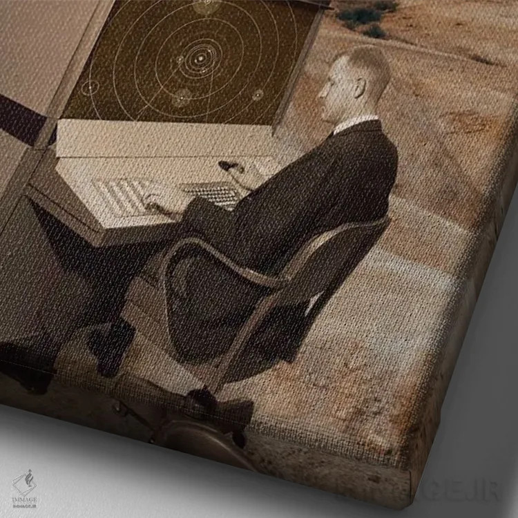 تابلو کنترلکننده اثر آندریاس لیه - نمای نزدیک بافت بوم