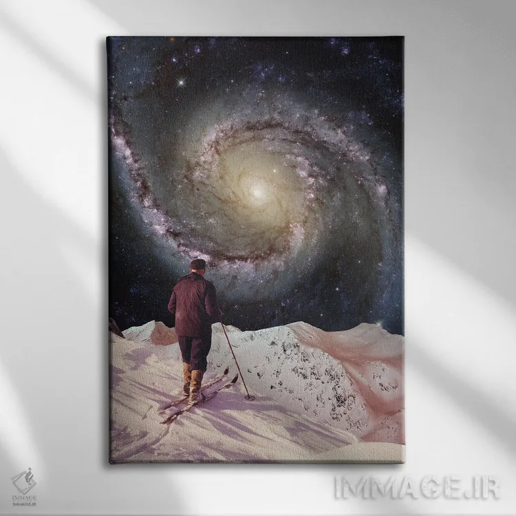 تابلو اسکیباز اثر آندریاس لیه - نمای روبهرو روی دیوار