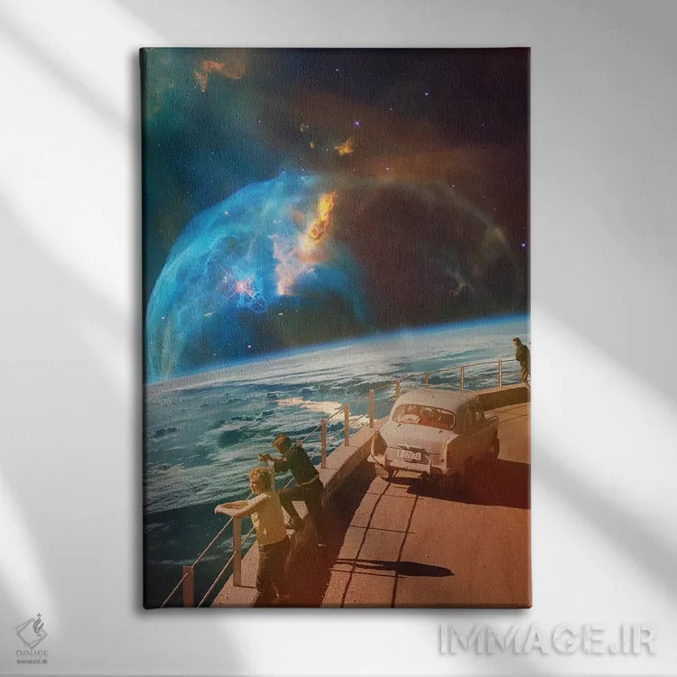 تابلو نقطهٔ دید اثر آندریاس لیه - نمای روبهرو روی دیوار