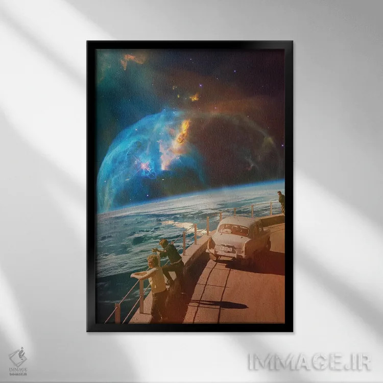 تابلو نقطهٔ دید اثر آندریاس لیه - نمای قابدار مشکی