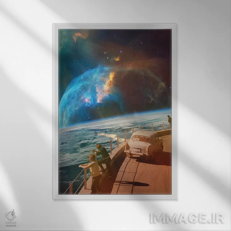 تابلو نقطهٔ دید اثر آندریاس لیه - نمای قابدار سفید