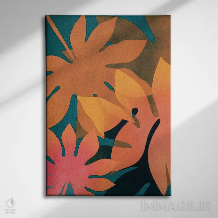 تابلو سایههای تابستان I اثر آلیسا گالیتسینا - نمای روبهرو روی دیوار