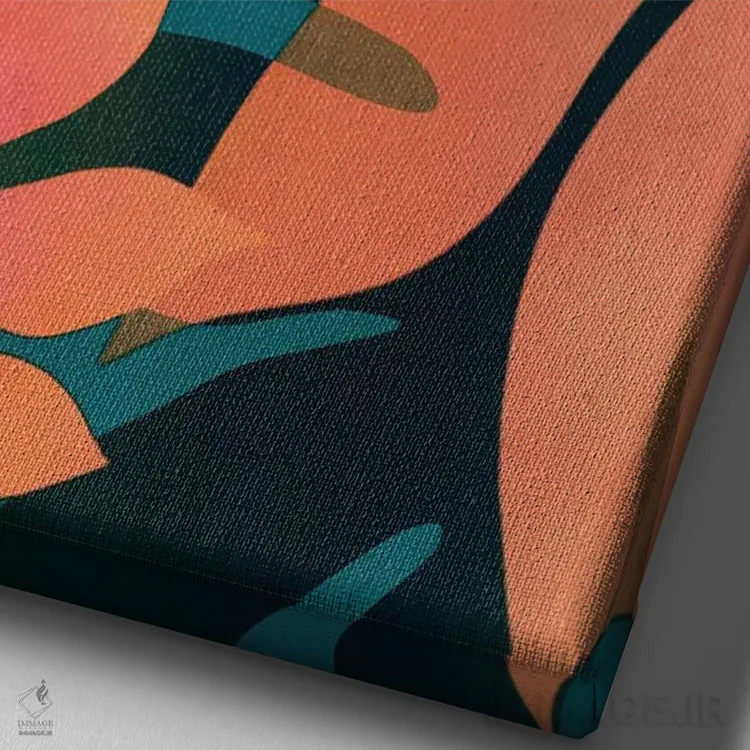 تابلو سایههای تابستان I اثر آلیسا گالیتسینا - نمای نزدیک بافت بوم