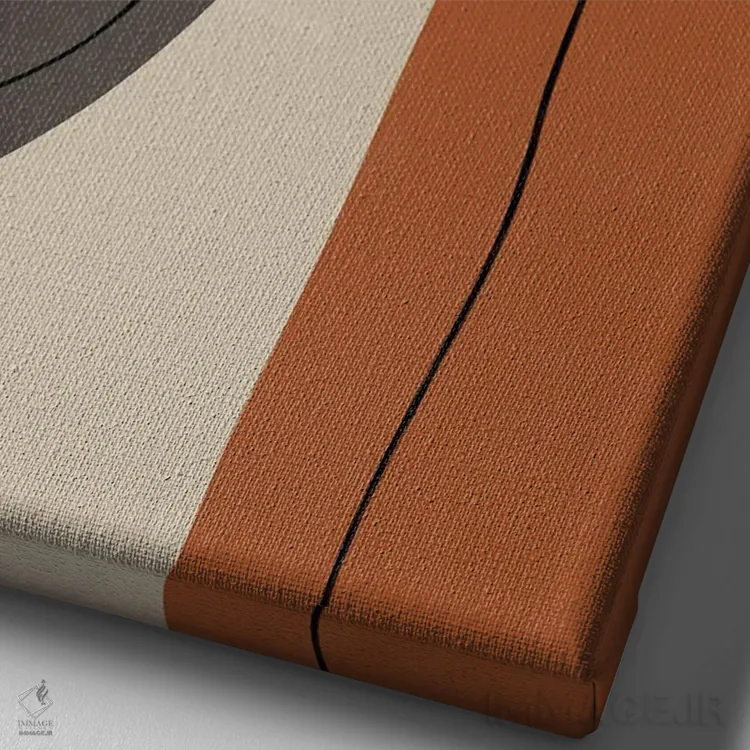 تابلو اشکال انتزاعی مدرن #2 اثر آلیسا گالیتسینا - نمای نزدیک بافت بوم