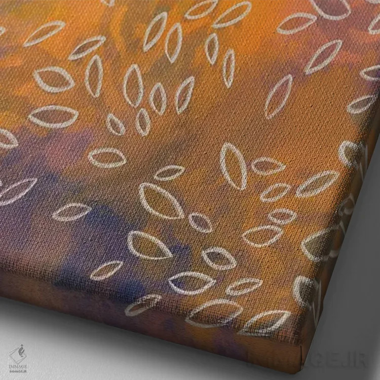 تابلو رنگهای باد #1 اثر آلیسا گالیتسینا - نمای نزدیک بافت بوم