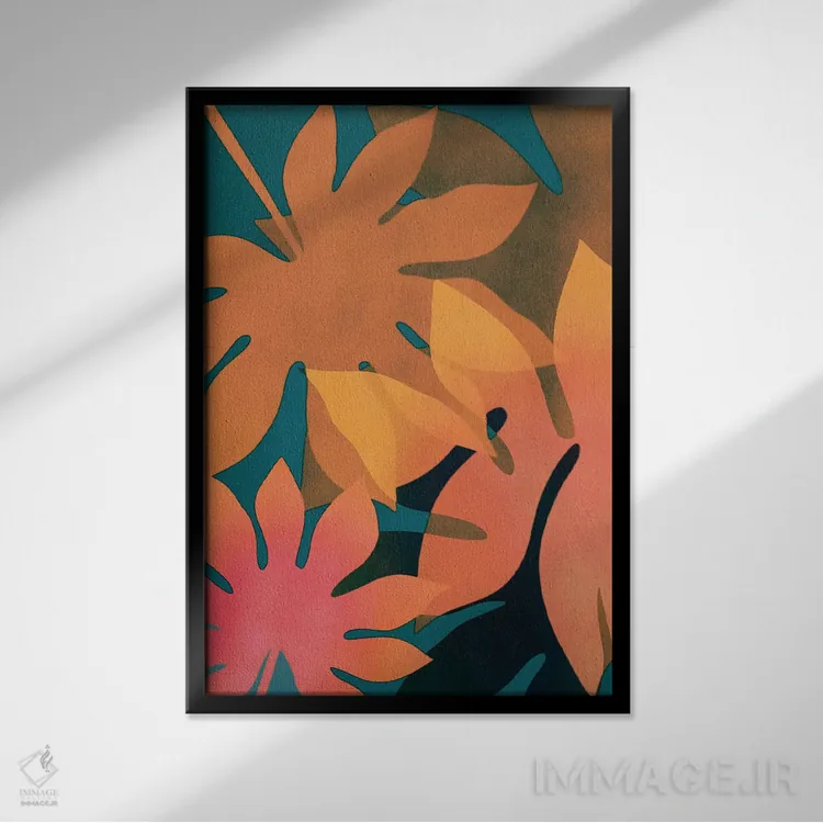 تابلو سایههای تابستان I اثر آلیسا گالیتسینا - نمای قابدار مشکی