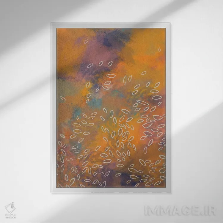 تابلو رنگهای باد #1 اثر آلیسا گالیتسینا - نمای قابدار سفید