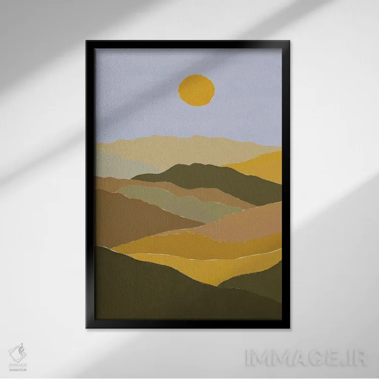 تابلو رنگهای زیبای پاییز اثر آلیسا گالیتسینا - نمای قابدار مشکی