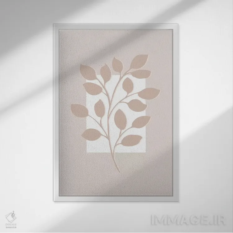 تابلو شاخه II اثر آلیسا گالیتسینا - نمای قابدار سفید