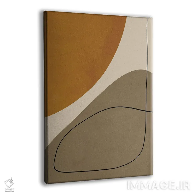تابلو اشکال انتزاعی آلی III اثر آلیسا گالیتسینا - نمای پرسپکتیو محصول