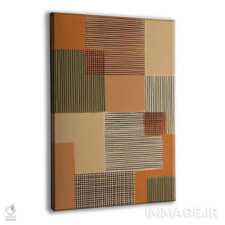 تابلو وصلهدوزی هندسی IV اثر آلیسا گالیتسینا - نمای پرسپکتیو محصول
