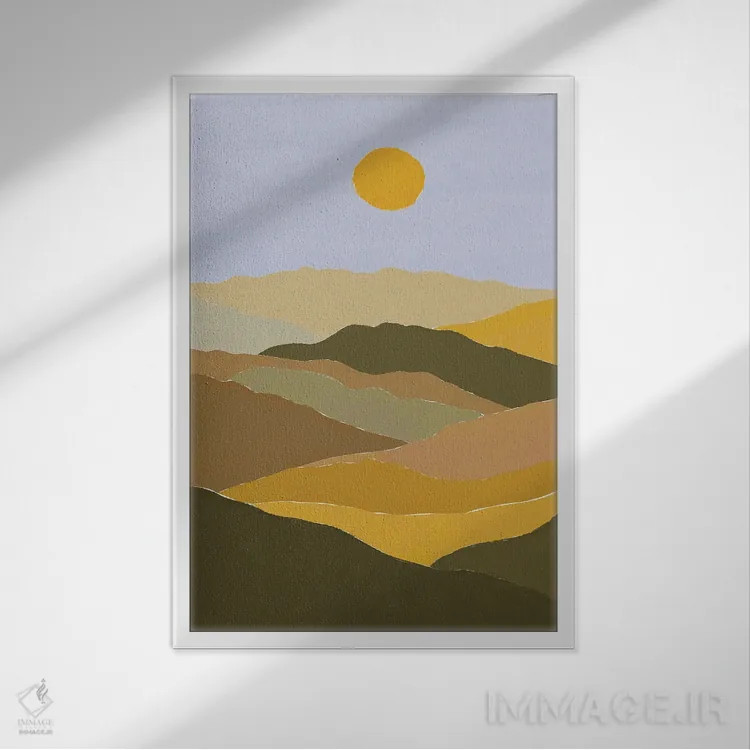 تابلو رنگهای زیبای پاییز اثر آلیسا گالیتسینا - نمای قابدار سفید