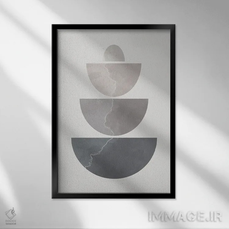 تابلو تعادل II اثر آلیسا گالیتسینا - نمای قابدار مشکی