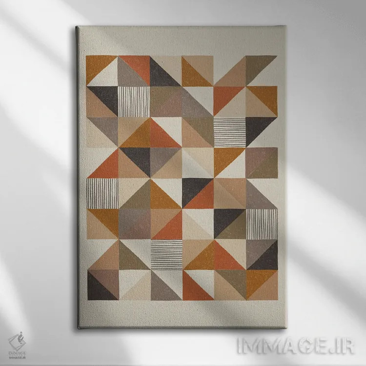 تابلو لحاف دستکشیده I اثر آلیسا گالیتسینا - نمای روبهرو روی دیوار