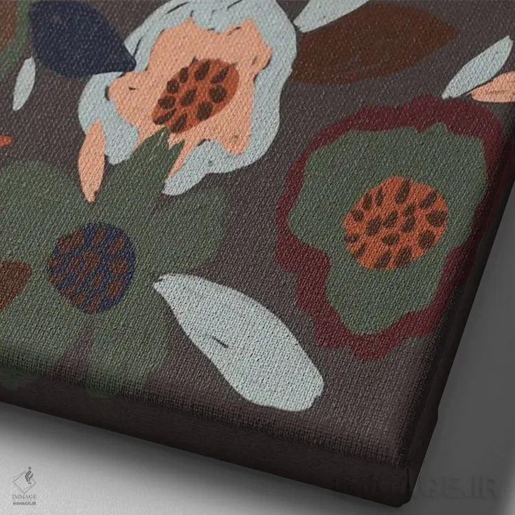 تابلو شکوفا IV اثر آلیسا گالیتسینا - نمای نزدیک بافت بوم