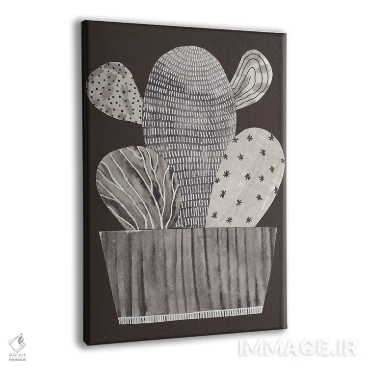 تابلو کاکتوس کوچک اثر آلیسا گالیتسینا - نمای پرسپکتیو محصول