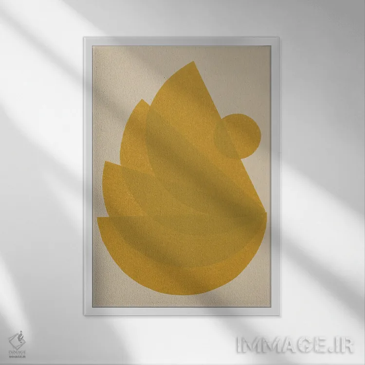 تابلو بیتعادلی متعادل I اثر آلیسا گالیتسینا - نمای قابدار سفید