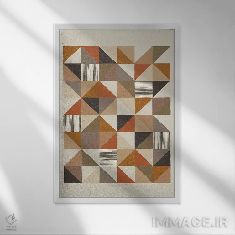 تابلو لحاف دستکشیده I اثر آلیسا گالیتسینا - نمای قابدار سفید