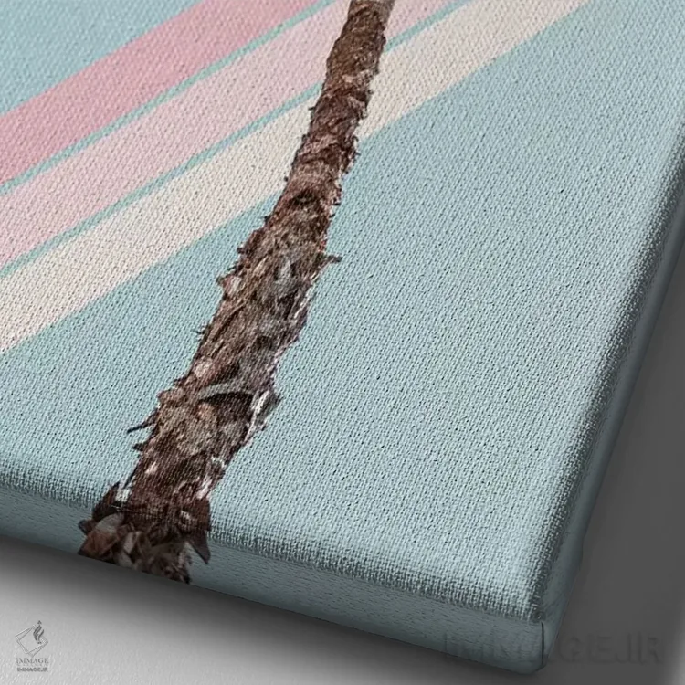 تابلو کالیفرنیکیشن (ارجاع فرهنگی/موسیقی) اثر آلیسا گالیتسینا - نمای نزدیک بافت بوم