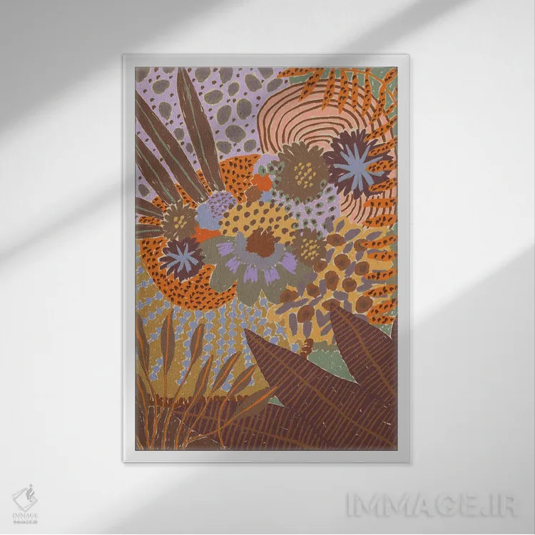 تابلو شکوفا III اثر آلیسا گالیتسینا - نمای قابدار سفید