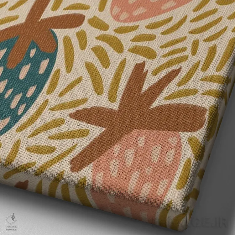 تابلو توتفرنگیها اثر آلیسا گالیتسینا - نمای نزدیک بافت بوم