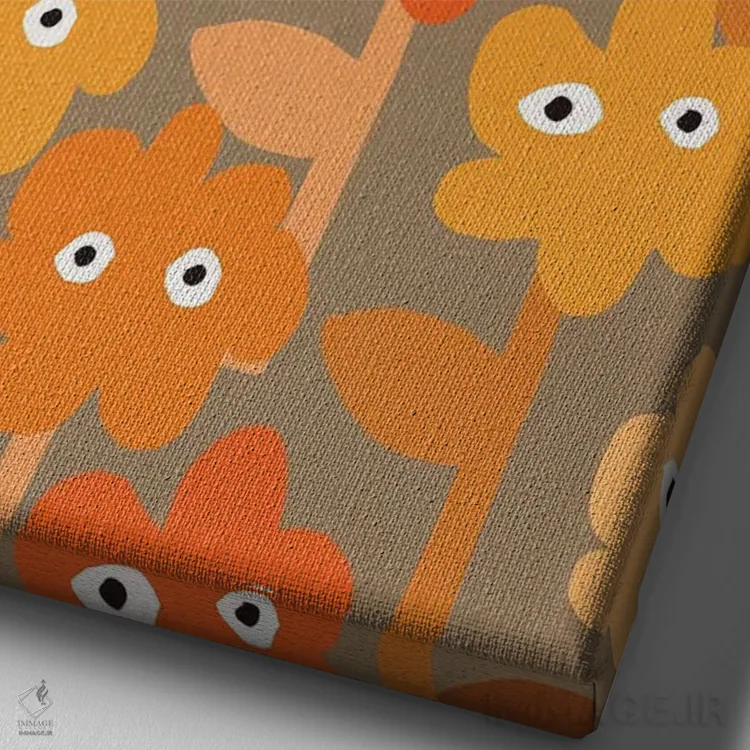 تابلو باغ مشکوک II اثر آلیسا گالیتسینا - نمای نزدیک بافت بوم