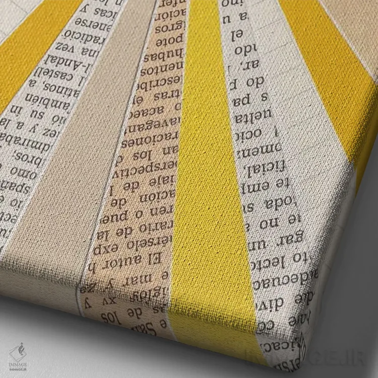 تابلو آفتاب اثر آلیسا گالیتسینا - نمای نزدیک بافت بوم