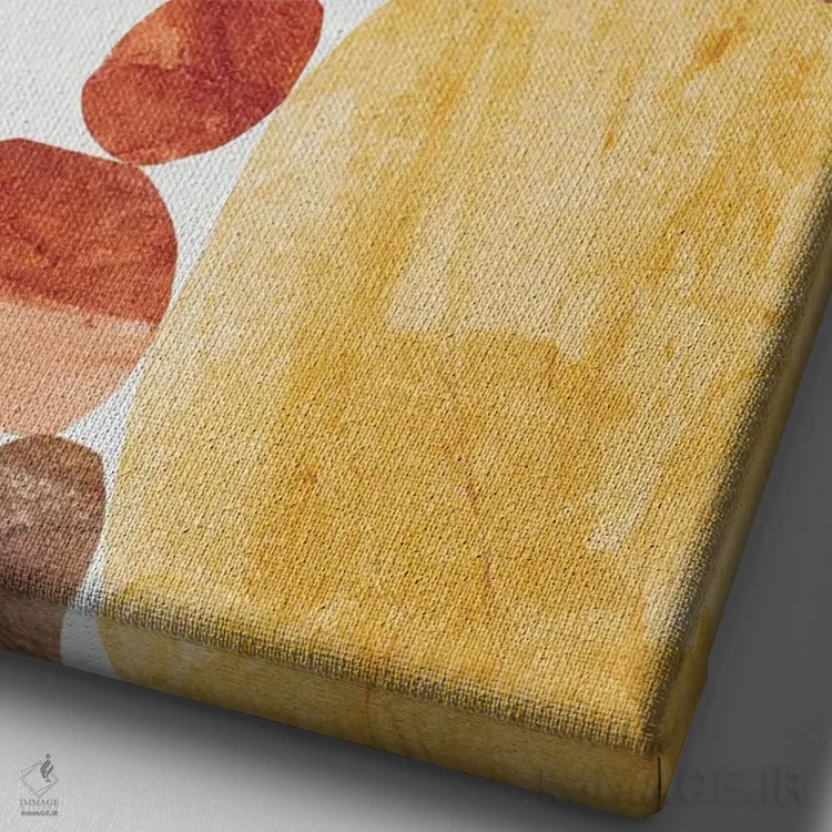 تابلو تعادل سنگها II اثر آلیسا گالیتسینا - نمای نزدیک بافت بوم