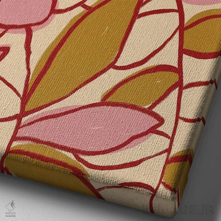 تابلو باغ گل رز II اثر آلیسا گالیتسینا - نمای نزدیک بافت بوم