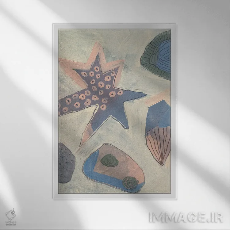 تابلو در اعماق دریا I اثر آلیسا گالیتسینا - نمای قابدار سفید