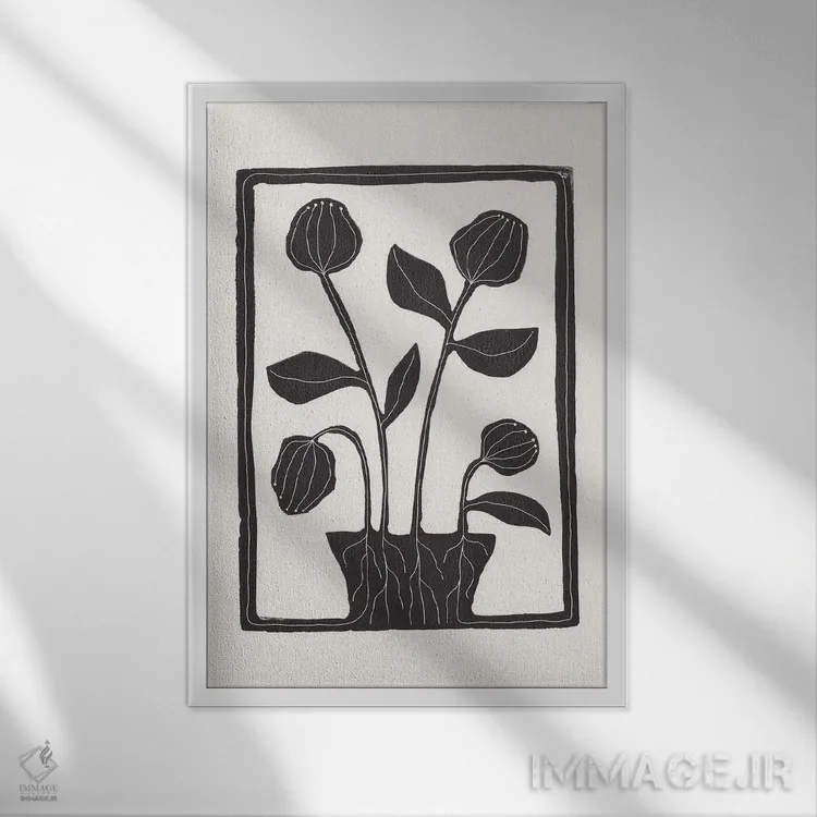 تابلو آرامش گلها اثر آلیسا گالیتسینا - نمای قابدار سفید