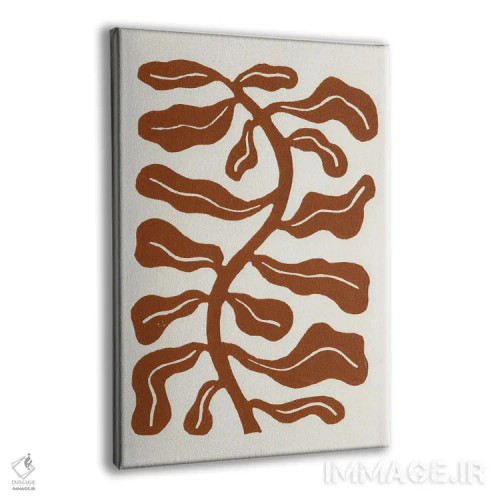 تابلو گیاه بوسهخورده از نسیم به رنگ قهوهای زین اثر آلیسا گالیتسینا - نمای پرسپکتیو محصول