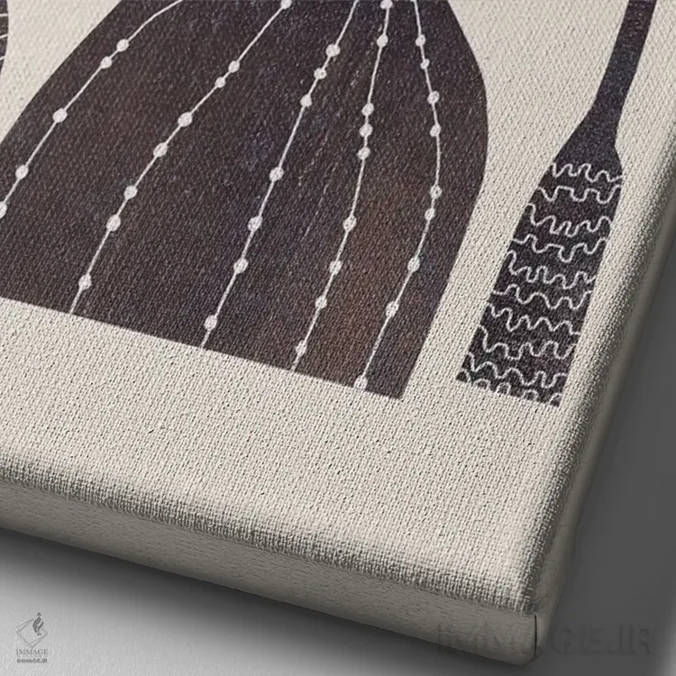 تابلو سفالگری و طرحها II اثر آلیسا گالیتسینا - نمای نزدیک بافت بوم