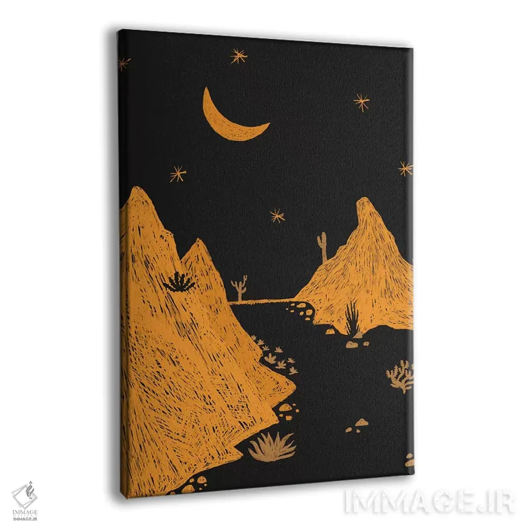 تابلو منظره بیابانی اثر آلیسا گالیتسینا - نمای پرسپکتیو محصول