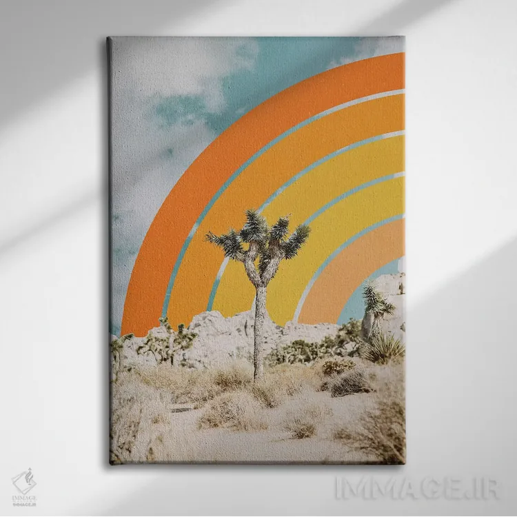 تابلو چشمانداز بیابان اثر آلیسا گالیتسینا - نمای روبهرو روی دیوار