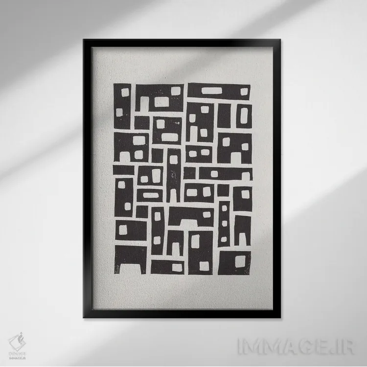 تابلو شهر اثر آلیسا گالیتسینا - نمای قابدار مشکی