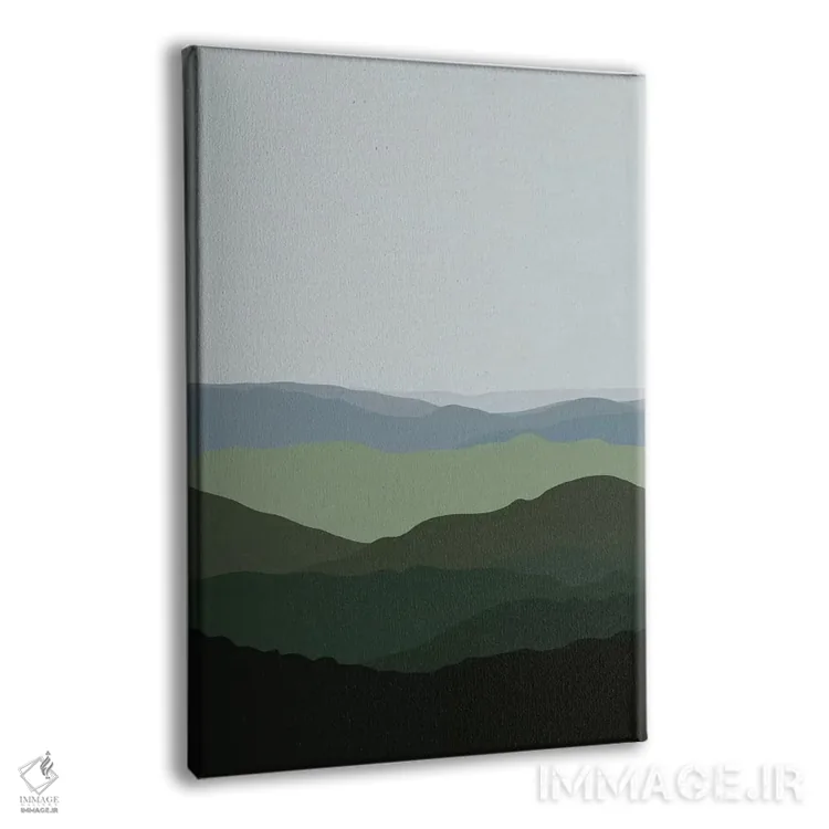 تابلو منظره کوهستانی سبز اثر آلیسا گالیتسینا - نمای پرسپکتیو محصول