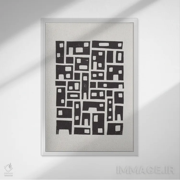 تابلو شهر اثر آلیسا گالیتسینا - نمای قابدار سفید