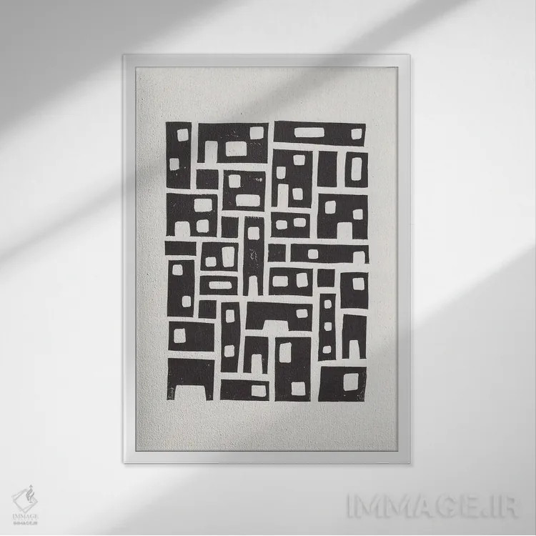 تابلو شهر اثر آلیسا گالیتسینا - نمای قابدار سفید