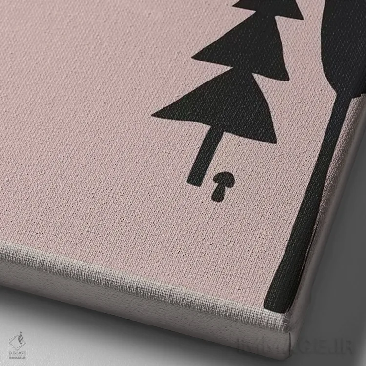 تابلو جنگل در شب اثر آلیسا گالیتسینا - نمای نزدیک بافت بوم